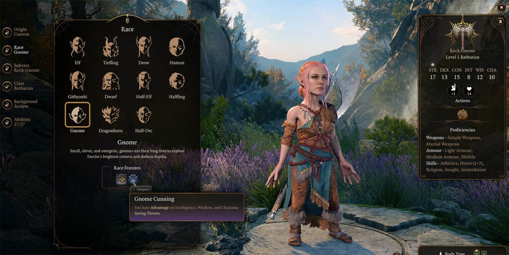 How to defeat Commander Zhalk and get Everburn Blade in Baldur's Gate 3 - Race Selection - Gnome