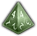 1d4 Elemental Damage Dice Icon